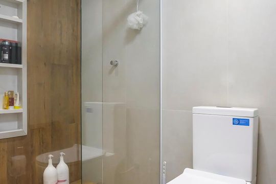Banheiro da suíte de apartamento à venda com 2 quartos, 92m² em Santo Antônio, São Caetano do Sul