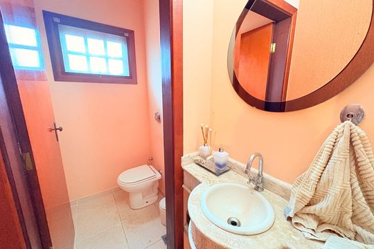 Lavabo de casa de condomínio à venda com 5 quartos, 1000m² em Chácara Malota, Jundiaí