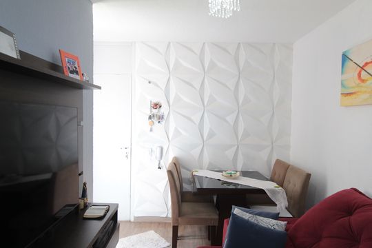 Sala de apartamento à venda com 2 quartos, 43m² em Trevo, Belo Horizonte