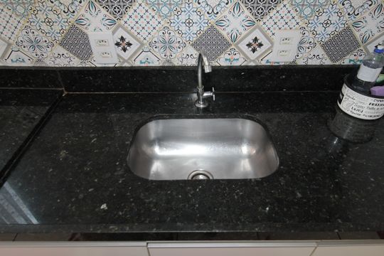 Cozinha e Área de Serviço de apartamento à venda com 2 quartos, 43m² em Trevo, Belo Horizonte