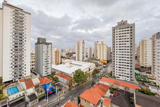 Vista da Sala de apartamento à venda com 1 quarto, 39m² em Vila Mariana, São Paulo