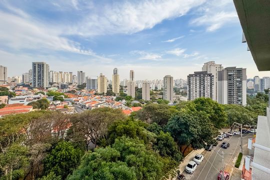 Vista da Sala de apartamento à venda com 2 quartos, 56m² em Vila Dom Pedro I, São Paulo