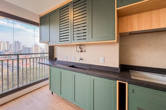 Área de Serviço de apartamento à venda com 2 quartos, 56m² em Vila Dom Pedro I, São Paulo
