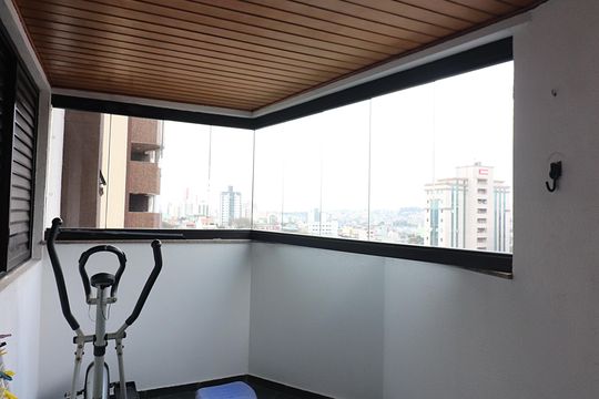 Sala Sacada de apartamento à venda com 3 quartos, 133m² em Vila Caminho do Mar, São Bernardo do Campo