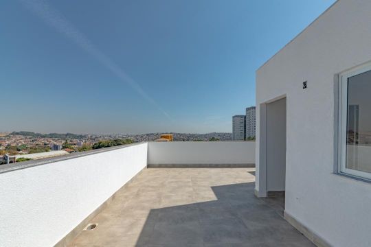 Terraço de apartamento à venda com 2 quartos, 102m² em Estrela do Oriente, Belo Horizonte