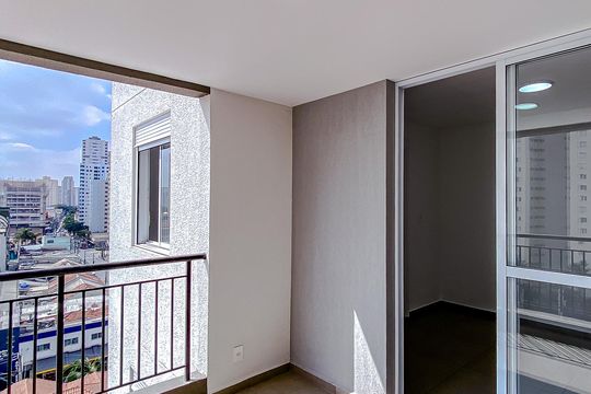 Varanda da Sala de apartamento para alugar com 1 quarto, 40m² em Belenzinho, São Paulo