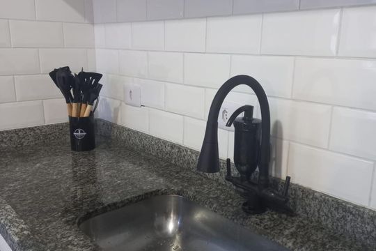 Cozinha de apartamento para alugar com 2 quartos, 42m² em Vila Alpina, Santo André