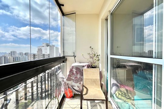 Varanda de apartamento à venda com 3 quartos, 84m² em Vila Guarani (zona Sul), São Paulo