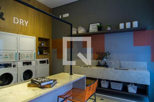 Área comum - Lavanderia de kitnet/studio à venda com 1 quarto, 28m² em Vila Clementino, São Paulo