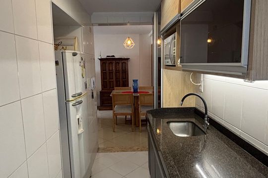 Cozinha de apartamento à venda com 2 quartos, 53m² em Vila Alpina, Santo André