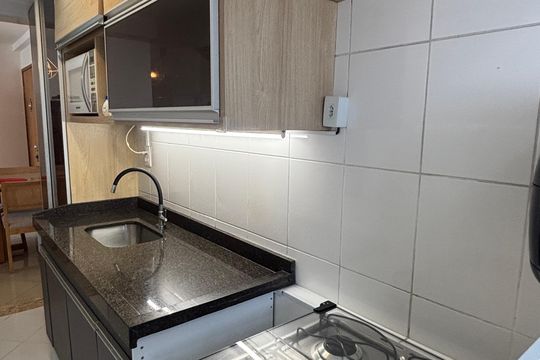 Cozinha de apartamento à venda com 2 quartos, 53m² em Vila Alpina, Santo André