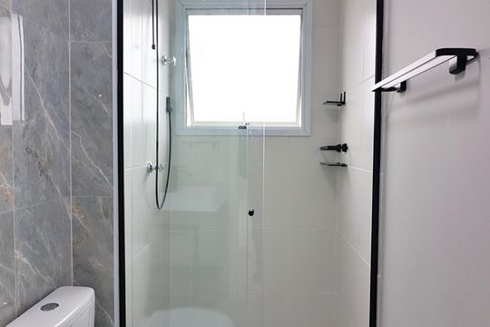 Banheiro Social de apartamento para alugar com 2 quartos, 57m² em Vila Mussolini, São Bernardo do Campo