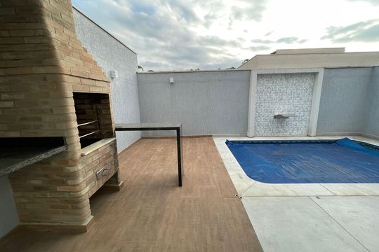 Churrasqueira de casa de condomínio para alugar com 3 quartos, 159m² em Jardim Rebelato, Cotia