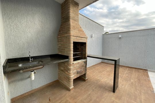 Churrasqueira de casa de condomínio para alugar com 3 quartos, 159m² em Jardim Rebelato, Cotia