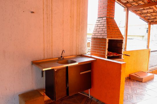 Área comum - Churrasqueira de casa à venda com 2 quartos, 200m² em Parque das Bandeiras, Osasco