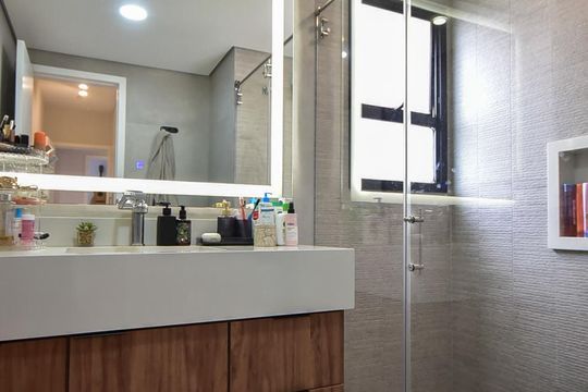 Banheiro Suíte de apartamento à venda com 3 quartos, 125m² em Vila Andrade, São Paulo