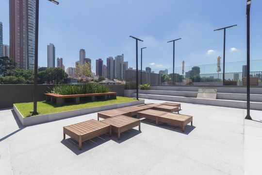 Área comum de kitnet/studio para alugar com 1 quarto, 25m² em Vila Regente Feijó, São Paulo
