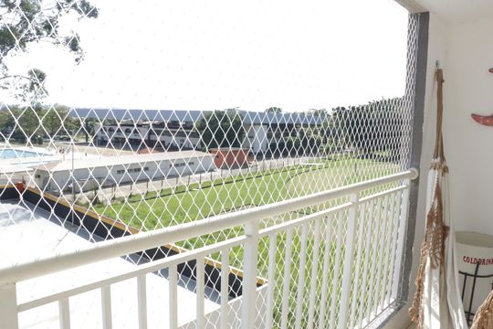 Varanda da Sala de apartamento para alugar com 2 quartos, 47m² em Vila Bandeirantes, Nova Iguaçu