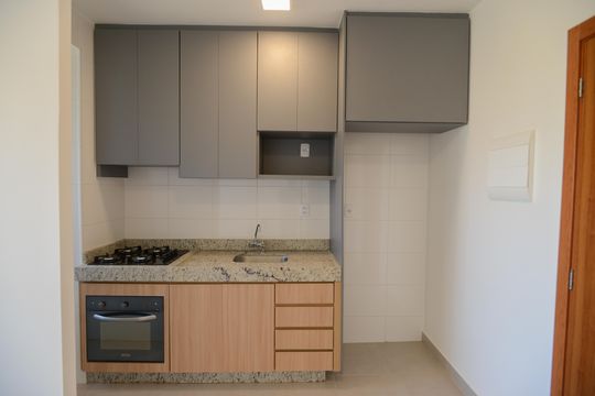 Cozinha de apartamento para alugar com 2 quartos, 48m² em Recreio das Acacias, Ribeirão Preto