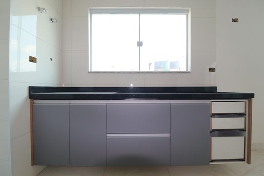 Cozinha de casa de condomínio à venda com 3 quartos, 129m² em Vila Metalúrgica, Santo André