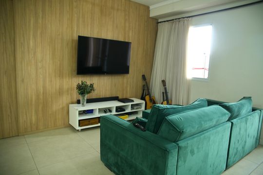 Sala de apartamento à venda com 2 quartos, 93m² em Baeta Neves, São Bernardo do Campo