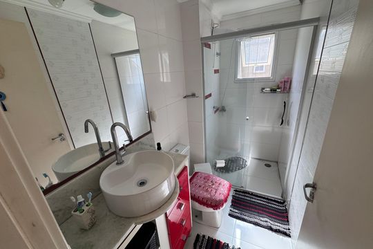 Banheiro Social de apartamento à venda com 2 quartos, 68m² em Rio Branco, São Leopoldo