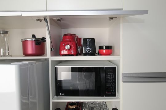 Cozinha e Área de Serviço de apartamento para alugar com 2 quartos, 47m² em Santa Branca, Belo Horizonte