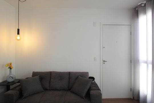 Sala de apartamento para alugar com 2 quartos, 47m² em Santa Branca, Belo Horizonte