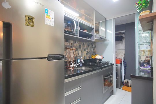 Cozinha de apartamento à venda com 2 quartos, 42m² em Santo Afonso, Novo Hamburgo
