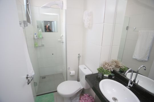 Banheiro de apartamento à venda com 3 quartos, 114m² em Buritis, Belo Horizonte