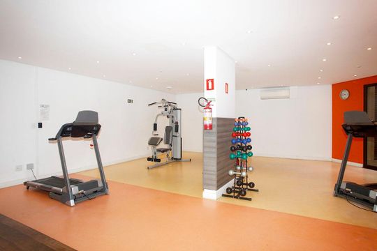Área Comum - Academia de kitnet/studio para alugar com 1 quarto, 38m² em Independência, Porto Alegre