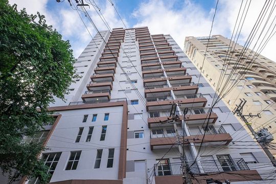 Fachada de apartamento para alugar com 1 quarto, 38m² em Pinheiros, São Paulo