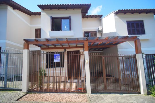 Fachada de casa de condomínio à venda com 2 quartos, 100m² em Boa Vista, Novo Hamburgo