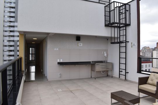 Área comum - Pet de kitnet/studio para alugar com 1 quarto, 24m² em Centro, Curitiba