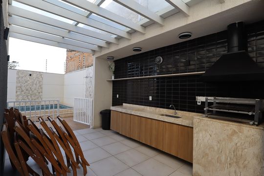 Área comum - Churrasqueira de apartamento para alugar com 2 quartos, 32m² em Jardim Monte Kemel, São Paulo
