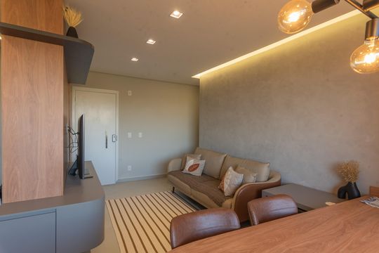Sala de apartamento para alugar com 2 quartos, 66m² em Parque Prado, Campinas
