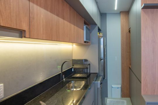 Cozinha de apartamento para alugar com 2 quartos, 66m² em Parque Prado, Campinas
