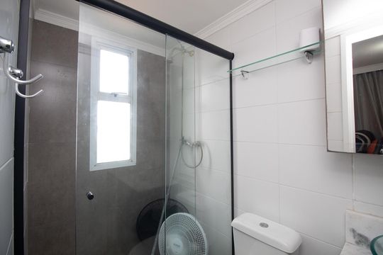 Banheiro da Suíte 1 de apartamento à venda com 3 quartos, 120m² em Vila Mazzei, São Paulo