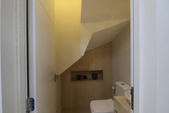 Lavabo de casa de condomínio à venda com 3 quartos, 120m² em Fátima, Canoas