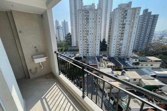 Varanda de apartamento à venda com 2 quartos, 50m² em Vila Augusta, Guarulhos