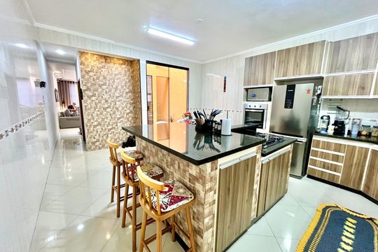 Cozinha de casa à venda com 3 quartos, 226m² em Vila Amabile Pezzolo, Santo André