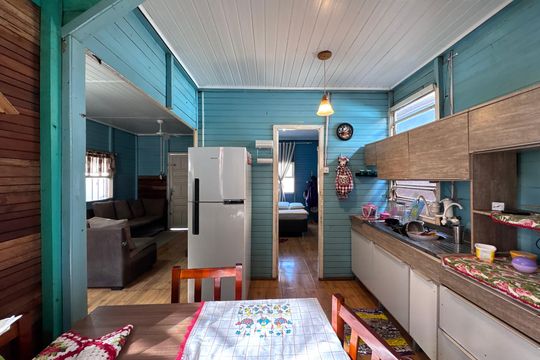 Cozinha de casa para alugar com 1 quarto, 45m² em Campina, São Leopoldo