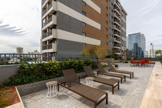 Área comum de kitnet/studio à venda com 1 quarto, 24m² em Vila Cordeiro, São Paulo
