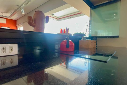 Cozinha de apartamento à venda com 1 quarto, 60m² em Pinheiros, São Paulo