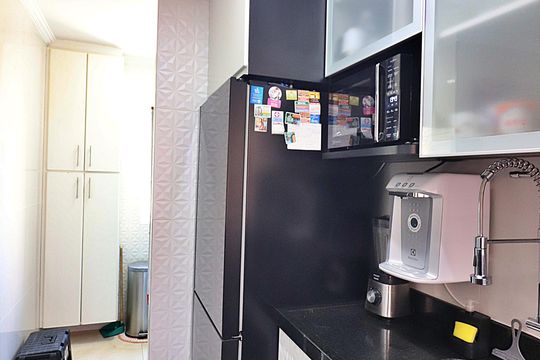 Cozinha de apartamento à venda com 2 quartos, 56m² em Alves Dias, São Bernardo do Campo