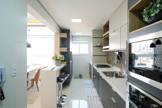 Cozinha de apartamento à venda com 2 quartos, 160m² em Santa Maria, São Caetano do Sul