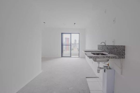 Cozinha de apartamento à venda com 1 quarto, 25m² em Pinheiros, São Paulo