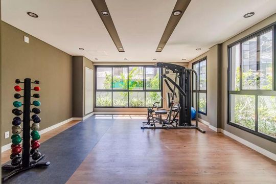 Área comum - Academia de apartamento à venda com 1 quarto, 25m² em Pinheiros, São Paulo