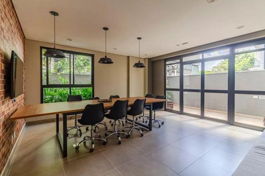 Área comum de apartamento à venda com 1 quarto, 25m² em Pinheiros, São Paulo