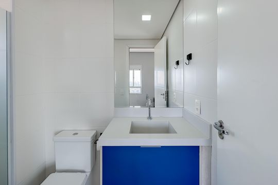 Banheiro de kitnet/studio à venda com 1 quarto, 45m² em Ipiranga, São Paulo